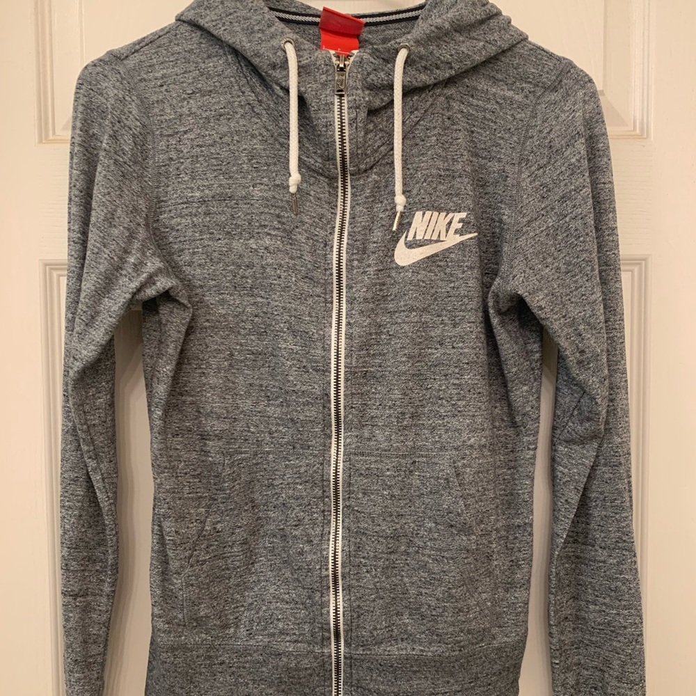 Nike Women’s Zip Up Hoodie Heather Gray Size Small